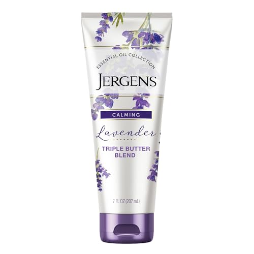 Jergens Lavender Body Butter - Ultra-Hydrating with Essential Oils for Smooth Skin - 7 Fl Oz