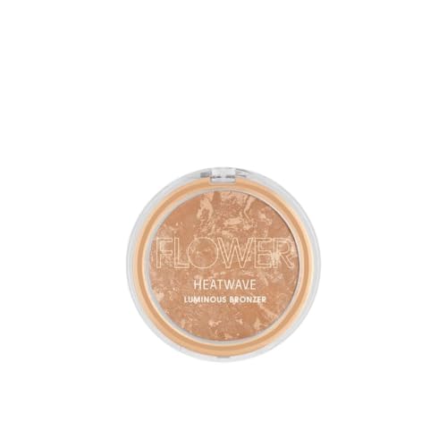 FLOWER Beauty Heatwave Luminous Bronzer - Warm Sunkissed Glow, Cruelty-Free + Vegan - Sunswept