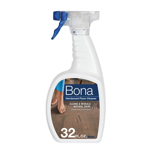 Bona Floor Cleaner Spray - Residue-Free, Plant-Based Formula for Wood Floors - 32 fl oz