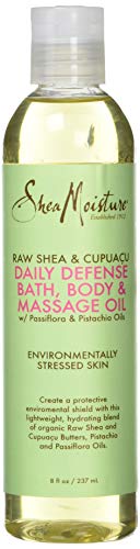 Shea Moisture Massage Oil - Nourishing Blend of Raw Shea & Cupuacu, Daily Use - 8oz