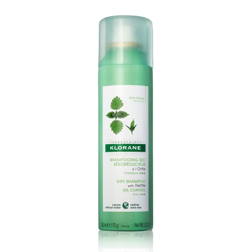 Klorane Dry Shampoo with Nettle - Regulates Oil, Paraben & Sulfate-Free - 3.2 oz for Fresh Volume