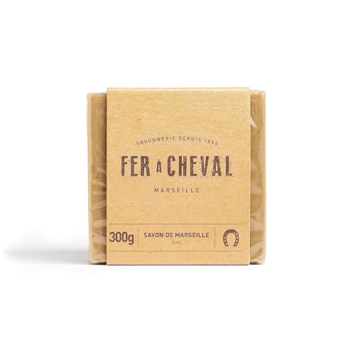 Fer à Cheval Pure Olive Soap Bar - Natural Cleansing, Hypoallergenic, Biodegradable - 300g