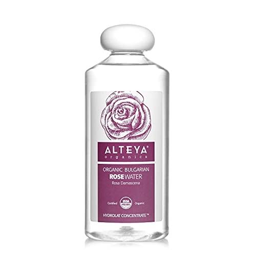 Alteya Organics Rose Water Facial Toner - USDA Certified Organic Hydration, 17 Fl Oz