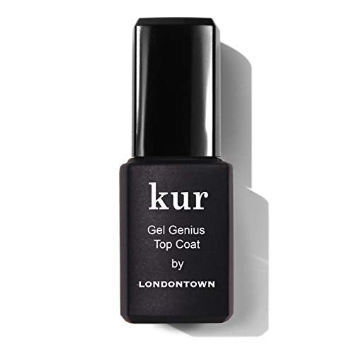 LONDONTOWN Kur Gel Genius Quick Dry Top Coat - High-Gloss, Vegan, Paraben-Free - 0.4 Fl Oz