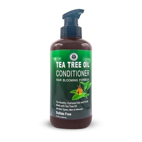 Henna Cosmetics Tea Tree Oil Conditioner - Nourishing, Sulfate & Paraben Free - 16.9 fl oz
