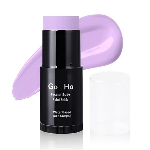 Go Ho Body Paint Stick - Non-Toxic, Vegan, Easy Apply Lavender Color for Halloween - 1.06oz