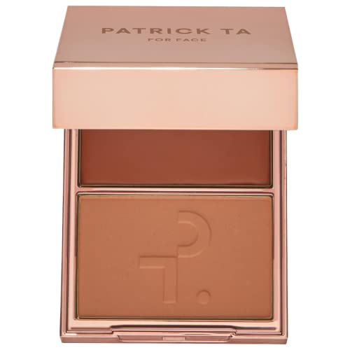 PATRICK TA Double-Take Crème & Powder Blush - Flawless Natural Flush, Gluten-Free - She's So LA