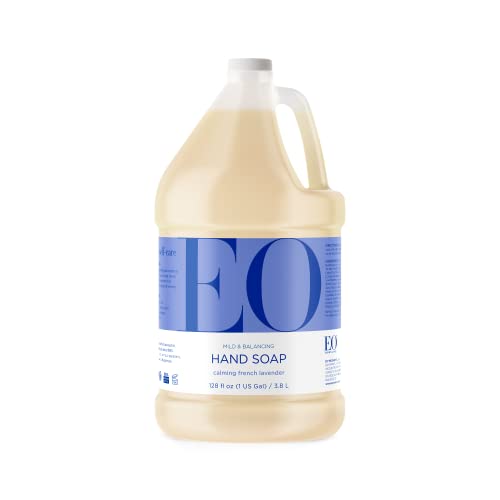 EO Liquid Hand Soap Refill - Organic Lavender Aroma, Triclosan & Paraben Free - 1 Gallon