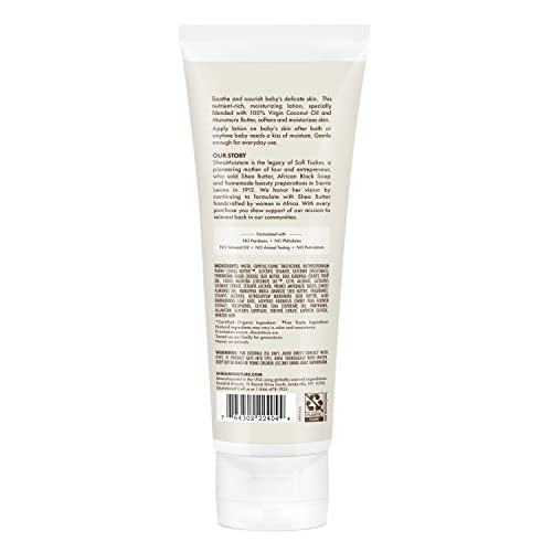 SheaMoisture Baby Lotion - Hydrating Coconut Oil & Shea Butter, Gentle for Sensitive Skin - 8oz