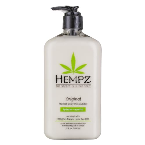 Hempz Body Lotion - Vegan, Paraben & Gluten Free Moisturizer - 17oz Pump, Pack of 2