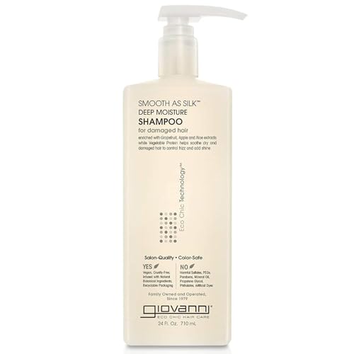 GIOVANNI Shampoo - Hydrates, Calms Frizz, Color Safe, Vegan - Apple & Aloe, 24 oz