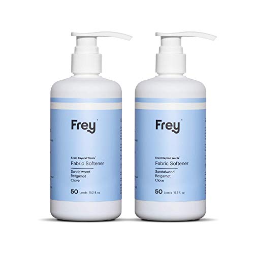 FREY Natural Fabric Softener - Luxurious Softness, Sandalwood Scent, Biodegradable - 50 Loads