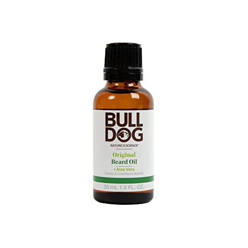 Bulldog Beard Oil - Softens & Tames, Aloe, Camelina & Green Tea - 1 Fl. Oz. Travel Size