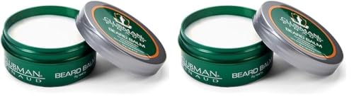 Clubman Pinaud Beard Balm - Tames Frizz, Hydrates Skin, Non-Comedogenic - 2oz, Pack of 2