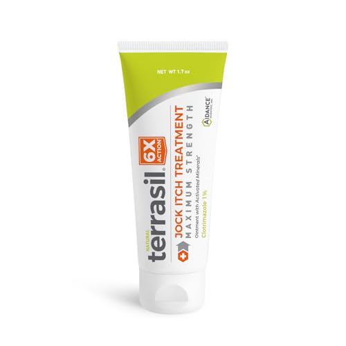 Terrasil Antifungal Cream - Fast Relief for Jock Itch, Natural Ingredients & Proven Formula - 50g