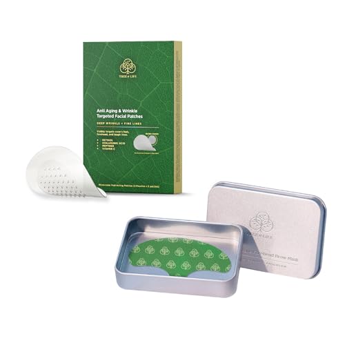 Tree of Life Wrinkle Patches - Hydrate & Smooth Forehead Lines, Reusable - 3-4 Month Use
