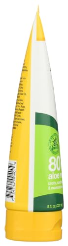 Alba Botanica After Sun Gel - Calming Moisture for Skin, 80% Aloe Vera, 8 fl. oz. Tube