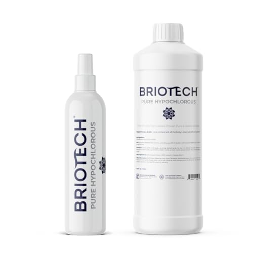 BRIOTECH Multi-Surface Cleaner - Soothing, Pet Friendly, Minimal Ingredients - 8oz & 33.8oz Bundle