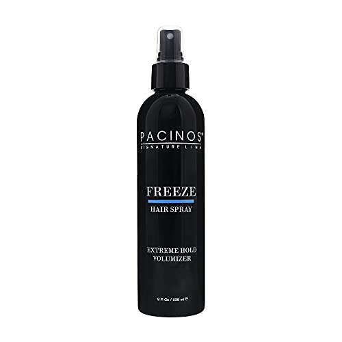 Pacinos Freeze Hair Spray - Extra Hold & Volume, Quick-Dry Formula for All Hair Types - 10oz