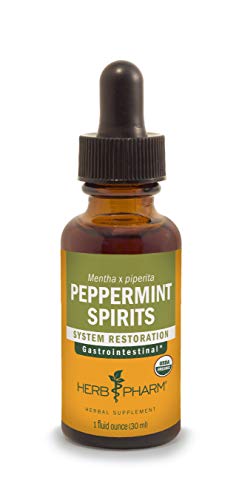 Herb Pharm Peppermint Spirits Herbal Supplement - Supports Digestive Health, Organic - 1 Fl Oz