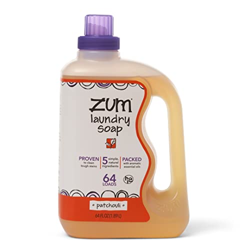 Indigo Wild Zum Clean Laundry Detergent - Plant-Based, Cruelty-Free, Patchouli Scent - 64 fl oz