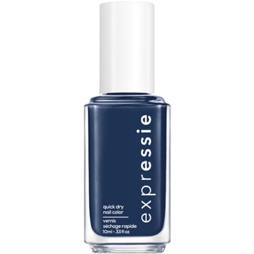 Essie expressie Nail Polish - Quick-Dry, 8-Free Vegan, Navy Blue, Left On Shred - 0.33 fl oz