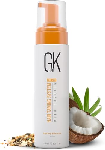 GK HAIR Volumizing Hair Mousse - Boosts Curls & Volume, Medium Hold, Paraben-Free - 8.5 Fl Oz