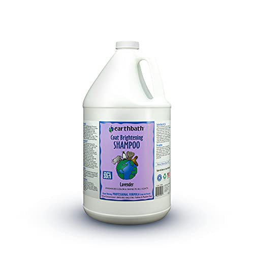 earthbath Dog Shampoo - Enhances Shine & Color, Organic Ingredients, Lavender Scent - 128oz