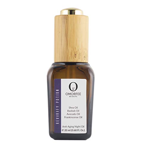 OMORFEE Organic Revivify Potion - Anti-Aging Night Oil, Nourishing Ingredients - 20ml