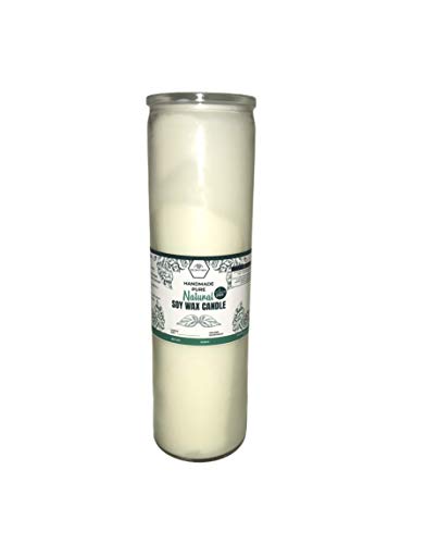 7 Day Prayer Candle - Long Burn Time, Non-Toxic Soy Wax, Pure White, 2x9 Inches