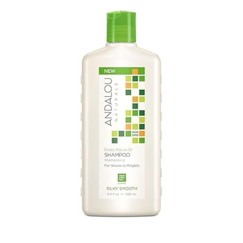 Andalou Naturals Shampoo - Boosts Hydration, Softens Curly Hair, Color Safe - 11.5 Oz