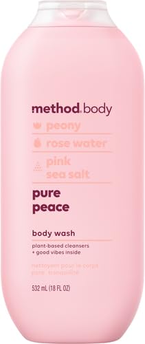 Method Body Wash - Moisturizing Gel with Peony & Rose Water, Biodegradable - 18oz