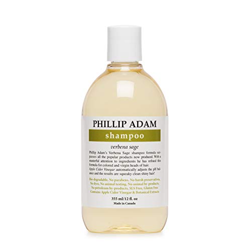 Phillip Adam Verbena Sage Shampoo - Nourishing Shine, Gentle Cleanse, Vegan - 12 Fl Oz