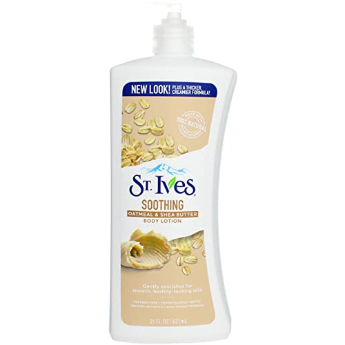 St Ives Body Lotion - Naturally Soothing, Gentle Hydration for All Skin Types - 21oz (6 Pack)