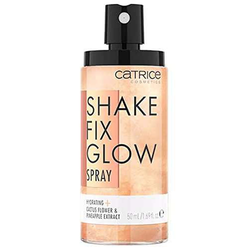 Catrice Shake Fix Glow Spray - Hydrates Skin, Sets Makeup, Vegan & Cruelty Free - 100ml