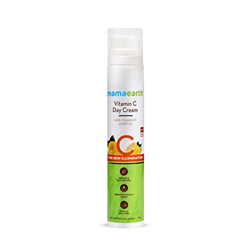 Mamaearth Vitamin C Day Cream - Illuminates Skin, SPF 20 Protection, Natural Ingredients - 50g