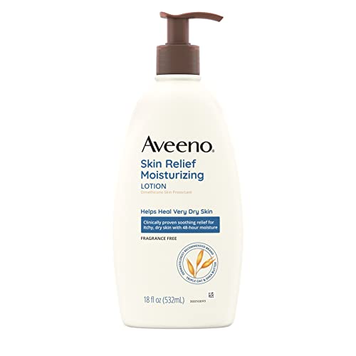 Aveeno Body Lotion - Clinically Proven Relief for Itchy Dry Skin, Natural Ingredients - 18 fl. oz