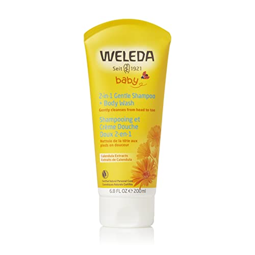 Weleda Kids Shampoo & Body Wash - Gentle Cleansing with Calendula & Almond Oil - 6.8oz