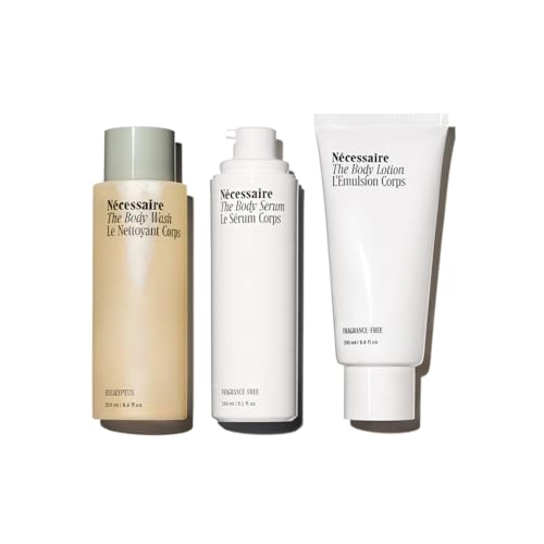 Nécessaire Body Care Set - Hydrate, Firm & Replenish with Vitamins & Peptides - 3 Full Sizes