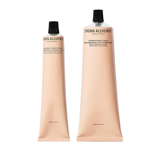 Grown Alchemist Body Cream & Hand Duo - Restores Radiance, Vegan & Non-Toxic - 185ml Total