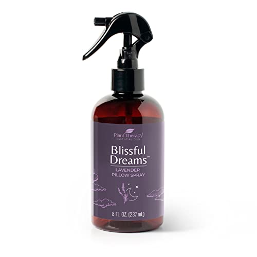 Plant Therapy Blissful Dreams Pillow Spray - Promotes Relaxation with Lavender, 8 oz