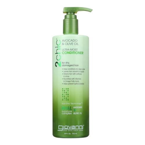 GIOVANNI 2chic Ultra-Moist Conditioner - Deep Hydration, Color Safe, Vegan - 24 oz