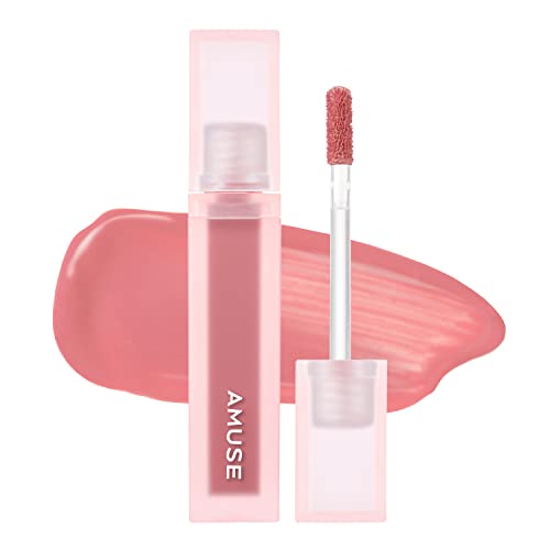 Amuse SEOUL Dew Velvet Tint - Long-Lasting, Moisturizing Lip & Cheek Stain, Peachy Color - 10ml