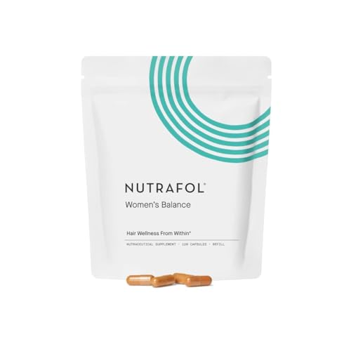 Nutrafol Women's Balance Hair Growth Supplements - Thicker Hair for Ages 45+, 1-Month Refill