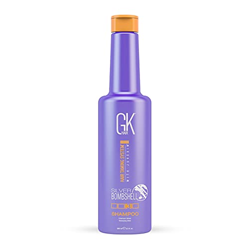 GK HAIR Silver Shampoo - Moisturizes, Removes Brassy Tones, Nourishing Natural Ingredients - 9.5oz