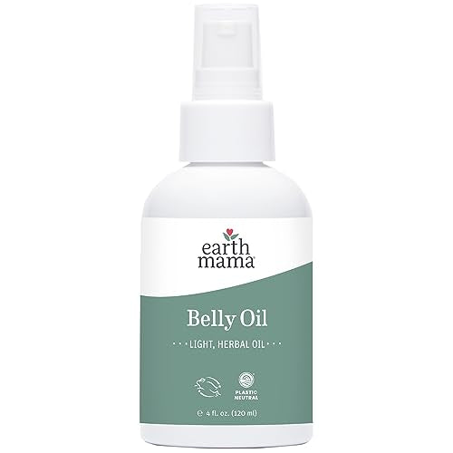 Earth Mama Body Oil - Hydrating Moisturizer for Pregnancy, Natural Elasticity - 4oz