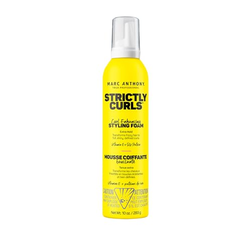 Marc Anthony Hair Mousse - Extra Hold, Frizz Control, Vitamin E & Silk Proteins - 10oz