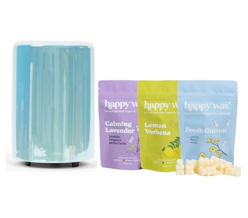 Happy Wax Mod Wax Warmer Kit - Elegant Design, Long-Lasting Scents, Auto Shut Off - 6oz