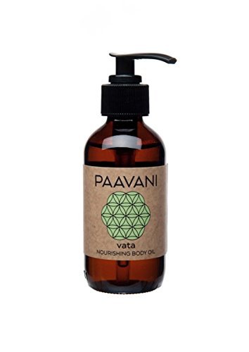 PAAVANI Ayurveda Vata Body Oil - Deeply Hydrating, Herbal & Vegan - 4 oz