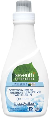 Natural Fabric Softener - Hypoallergenic, Cruelty-Free, Freshens Clothes - 32oz, Pack of 2